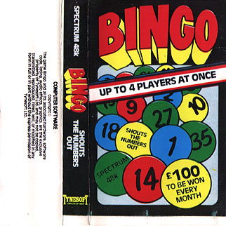 Bingo box art for ZX Spectrum